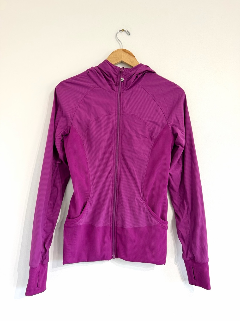 Lululemon Dance Studio Reversible Hooded Zip-Front Jacket Magenta